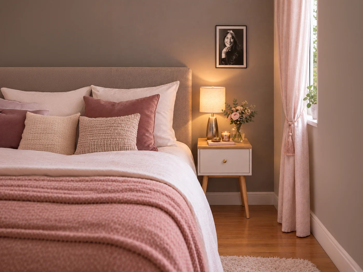 Suggestion d’un portrait encadré dans une chambre